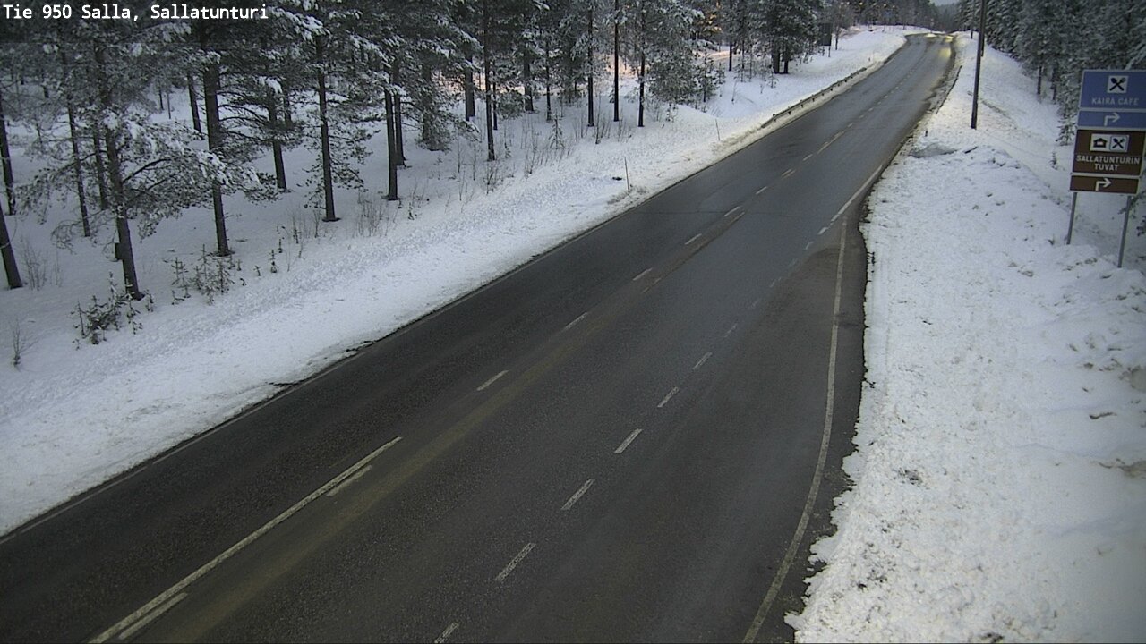 Kelikamerat Kuva Tie 950 Salla, Sallatunturi, Salla, Lappi