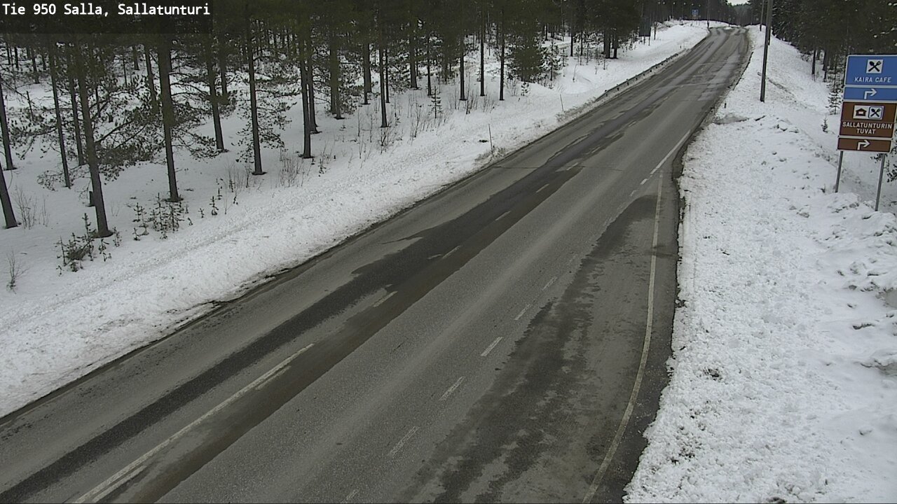 Weather Camera Image Väg 950 Salla, Sallatunturi, Salla, Lappi