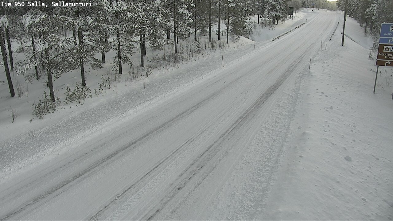 Weather Camera Image Road 950 Salla, Sallatunturi, Salla, Lappi