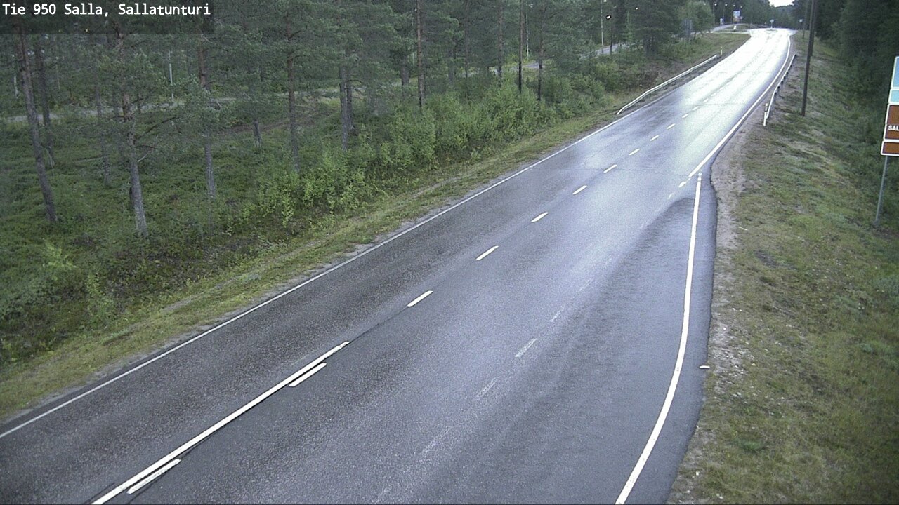 Weather Camera Image Road 950 Salla, Sallatunturi, Salla, Lappi