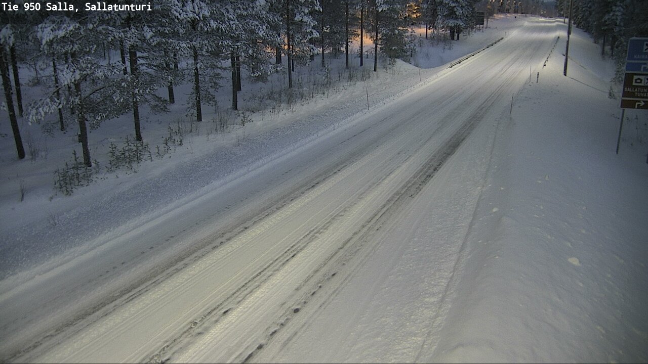 Weather Camera Image Road 950 Salla, Sallatunturi, Salla, Lappi