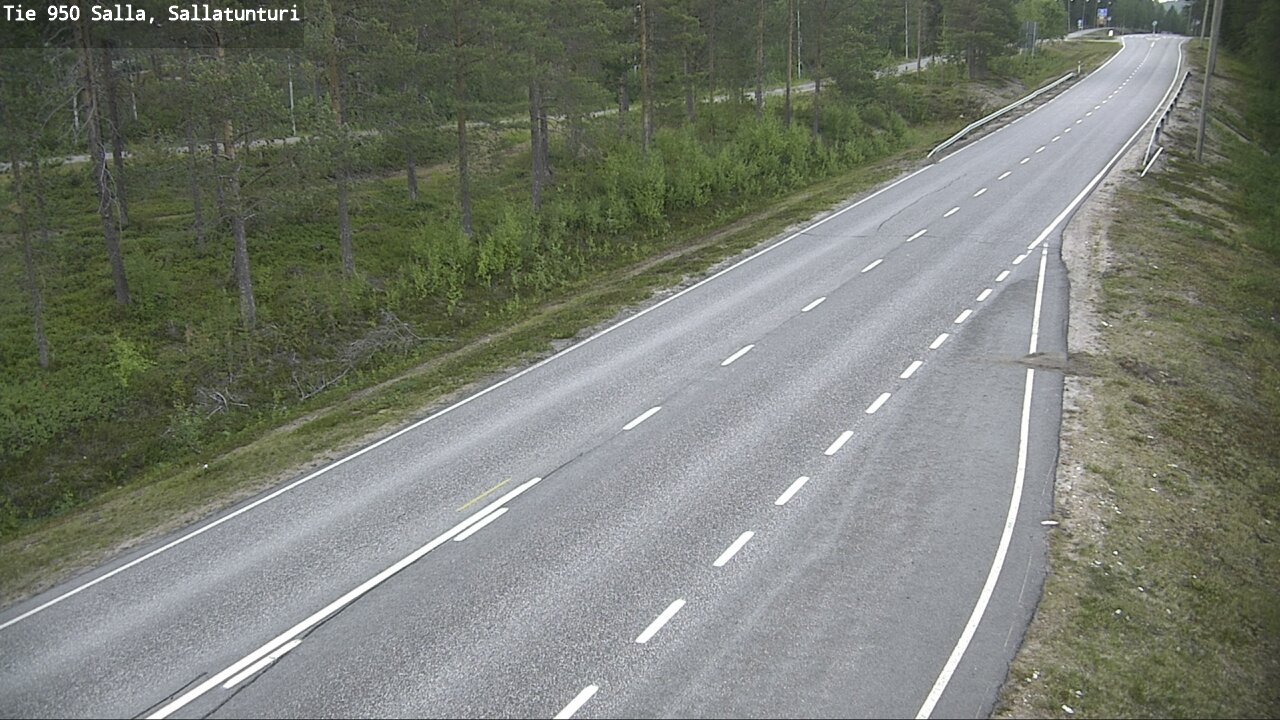 Weather Camera Image Väg 950 Salla, Sallatunturi, Salla, Lappi
