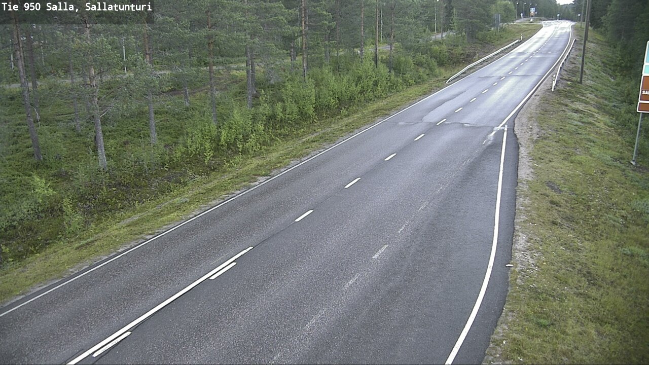 Weather Camera Image Road 950 Salla, Sallatunturi, Salla, Lappi