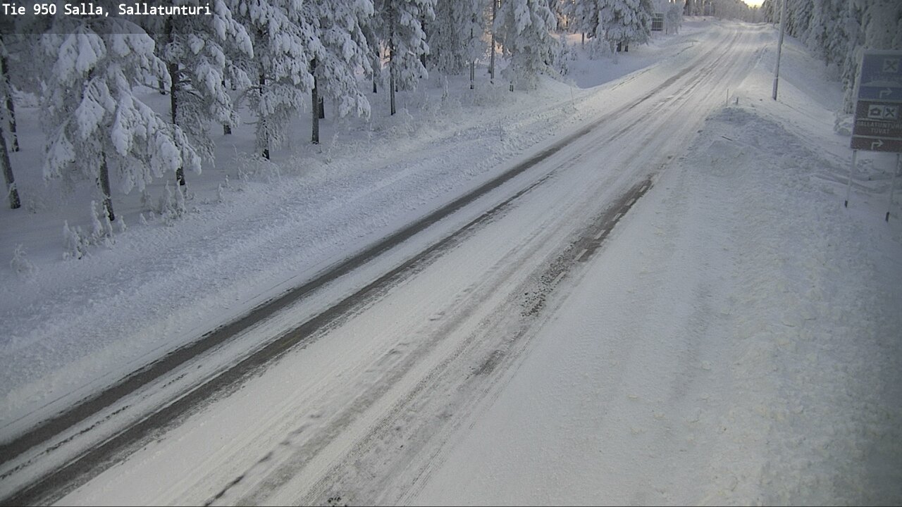 Kelikamerat Kuva Tie 950 Salla, Sallatunturi, Salla, Lappi