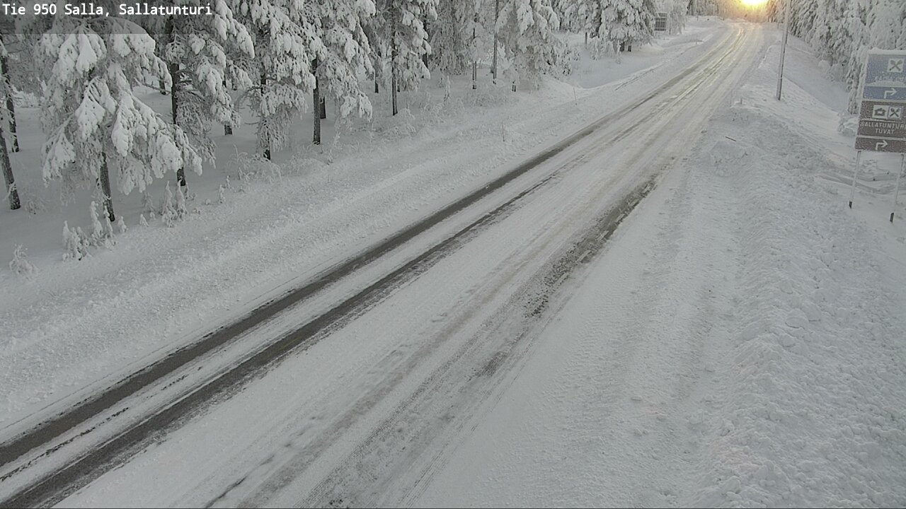 Kelikamerat Kuva Tie 950 Salla, Sallatunturi, Salla, Lappi