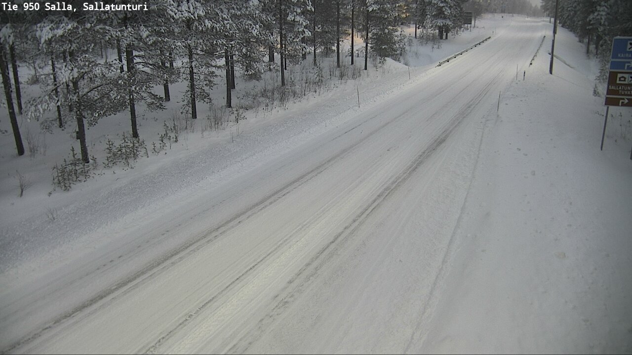 Weather Camera Image Road 950 Salla, Sallatunturi, Salla, Lappi