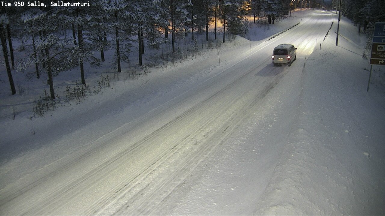 Kelikamerat Kuva Tie 950 Salla, Sallatunturi, Salla, Lappi