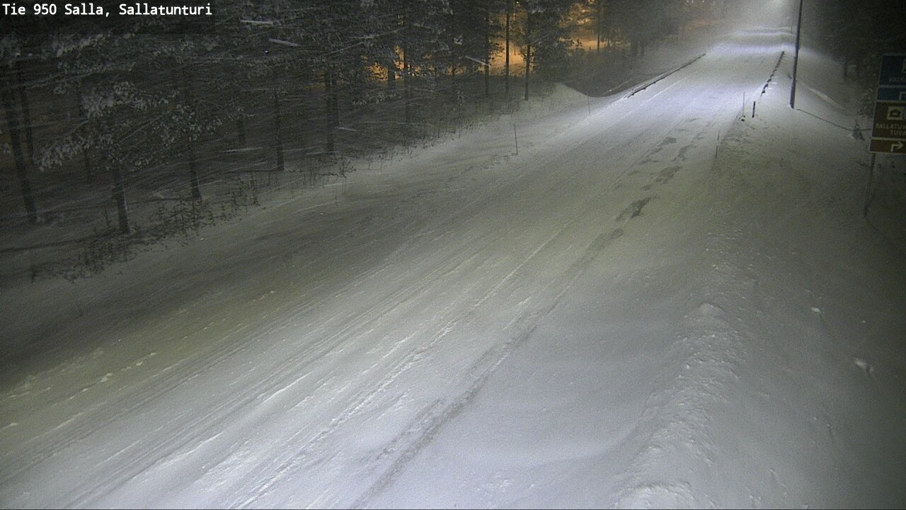 Weather Camera Image Road 950 Salla, Sallatunturi, Salla, Lappi