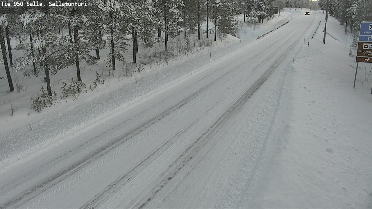 Weather Camera Image Road 950 Salla, Sallatunturi, Salla, Lappi