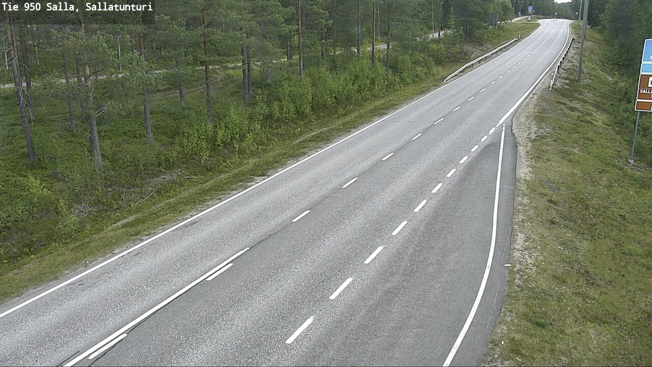 Weather Camera Image Väg 950 Salla, Sallatunturi, Salla, Lappi