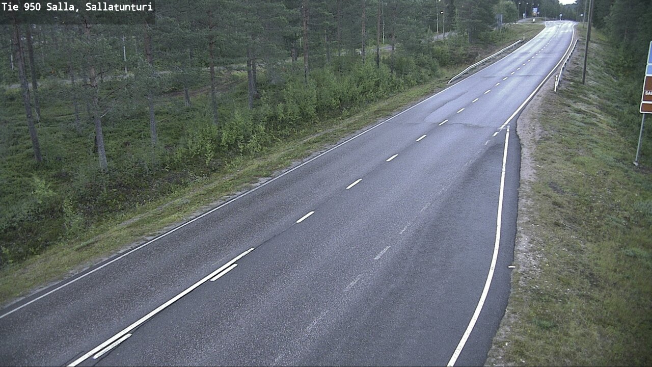 Weather Camera Image Road 950 Salla, Sallatunturi, Salla, Lappi