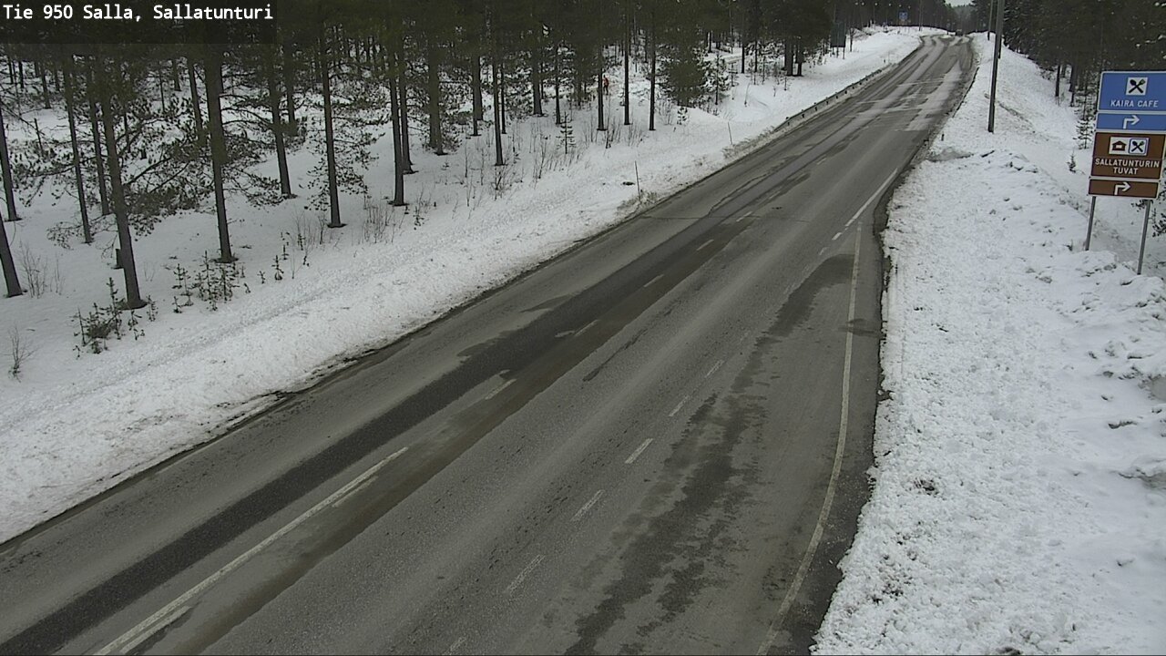Weather Camera Image Väg 950 Salla, Sallatunturi, Salla, Lappi