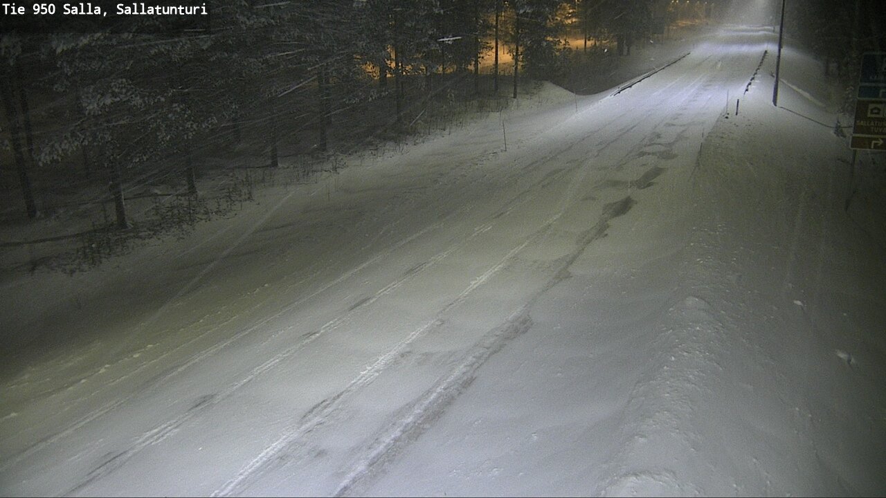 Weather Camera Image Road 950 Salla, Sallatunturi, Salla, Lappi