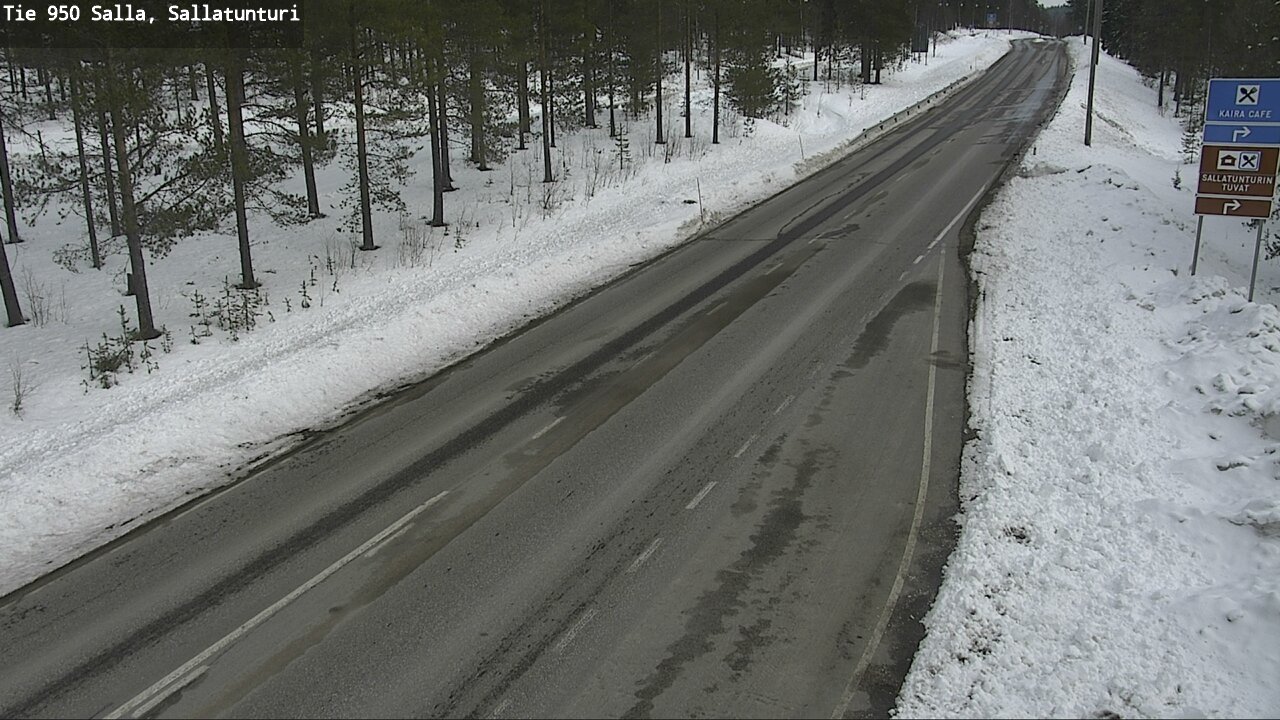Weather Camera Image Väg 950 Salla, Sallatunturi, Salla, Lappi