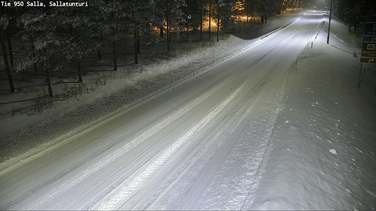Weather Camera Image Road 950 Salla, Sallatunturi, Salla, Lappi
