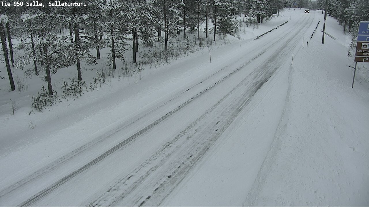 Kelikamerat Kuva Tie 950 Salla, Sallatunturi, Salla, Lappi