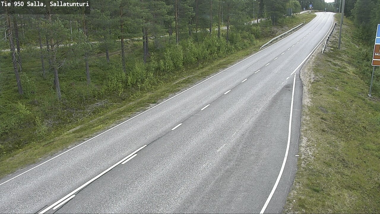 Weather Camera Image Road 950 Salla, Sallatunturi, Salla, Lappi