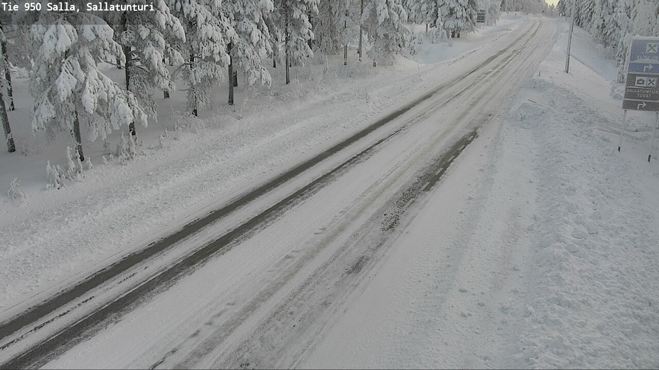 Kelikamerat Kuva Tie 950 Salla, Sallatunturi, Salla, Lappi