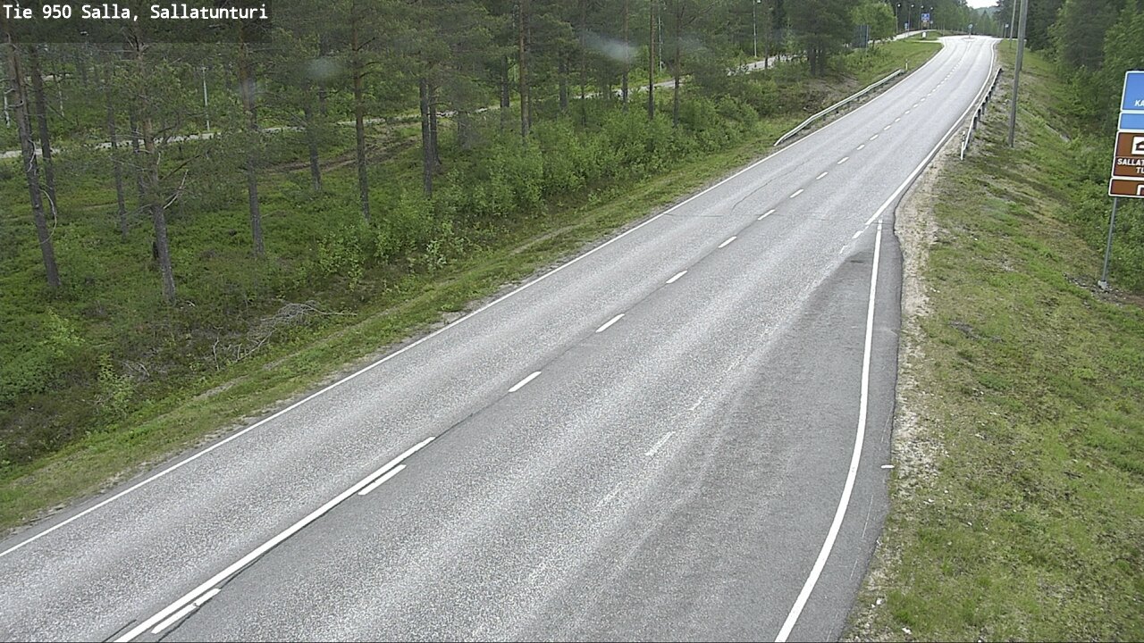 Weather Camera Image Road 950 Salla, Sallatunturi, Salla, Lappi