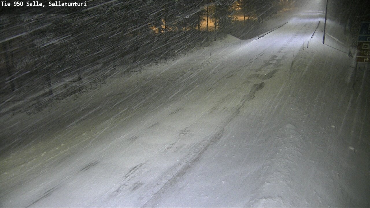 Weather Camera Image Road 950 Salla, Sallatunturi, Salla, Lappi