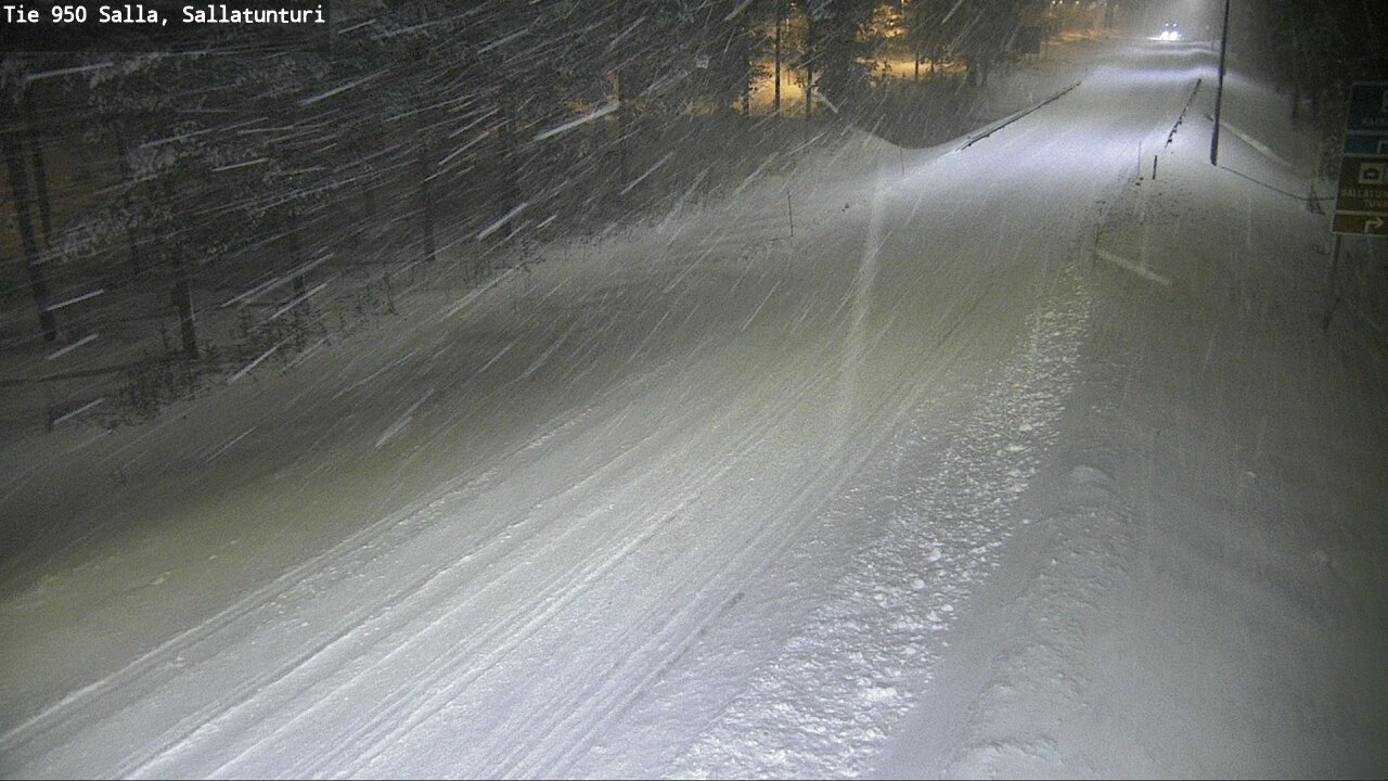 Weather Camera Image Road 950 Salla, Sallatunturi, Salla, Lappi