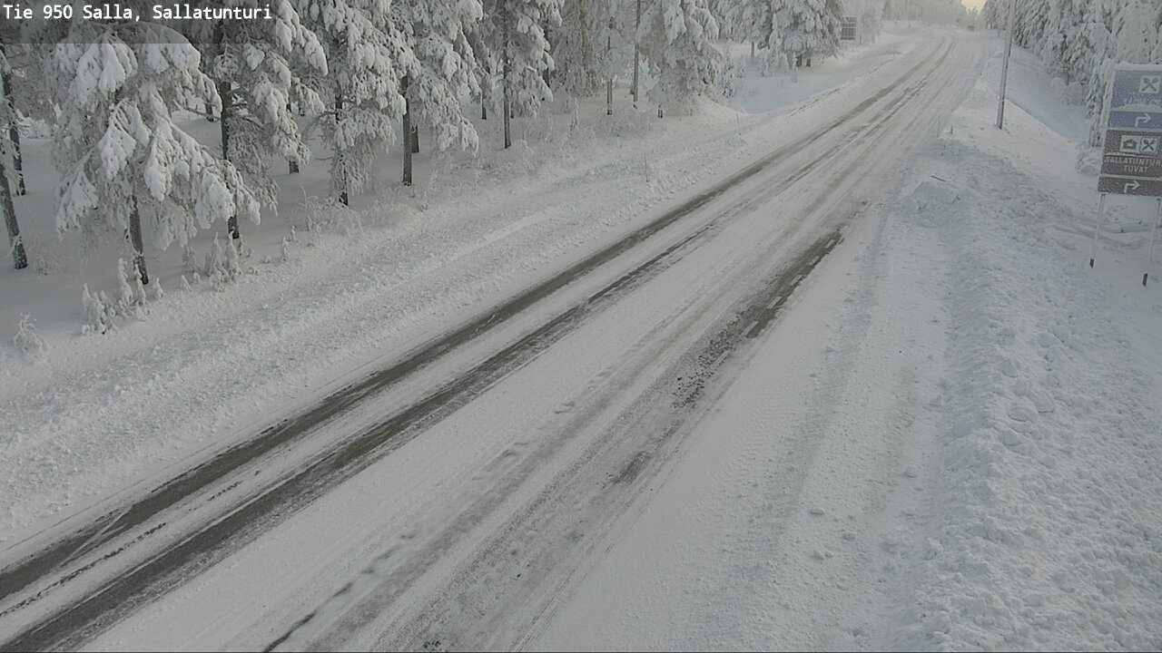 Kelikamerat Kuva Tie 950 Salla, Sallatunturi, Salla, Lappi