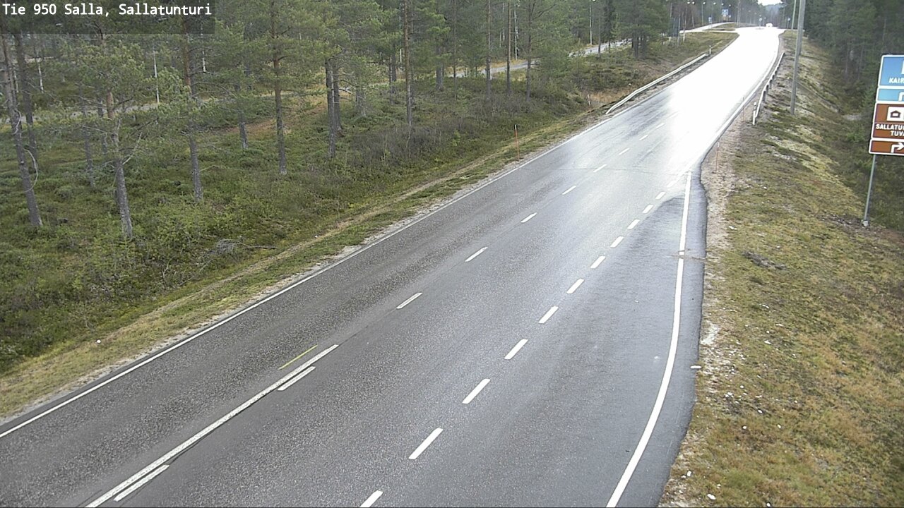 Weather Camera Image Väg 950 Salla, Sallatunturi, Salla, Lappi
