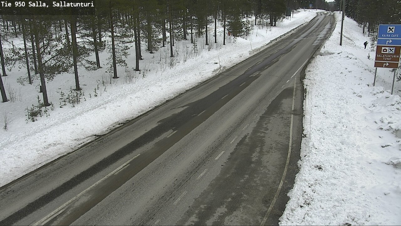Weather Camera Image Väg 950 Salla, Sallatunturi, Salla, Lappi