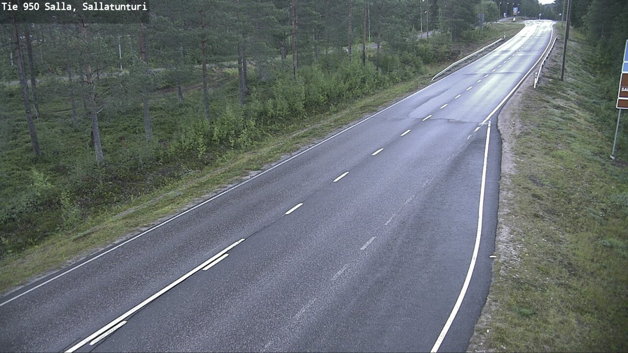 Weather Camera Image Road 950 Salla, Sallatunturi, Salla, Lappi