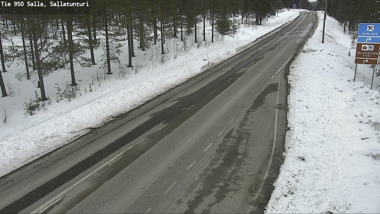 Weather Camera Image Väg 950 Salla, Sallatunturi, Salla, Lappi