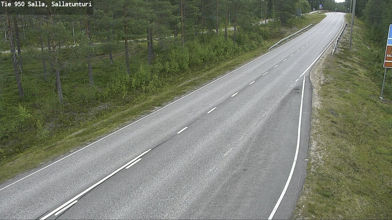 Weather Camera Image Road 950 Salla, Sallatunturi, Salla, Lappi