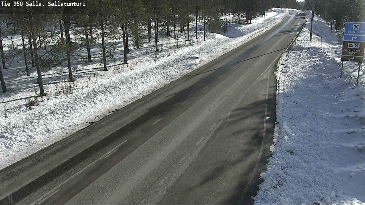 Weather Camera Image Road 950 Salla, Sallatunturi, Salla, Lappi