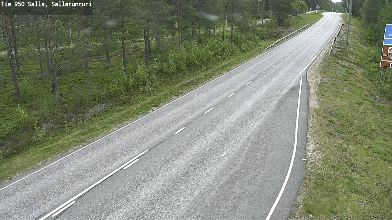 Weather Camera Image Väg 950 Salla, Sallatunturi, Salla, Lappi