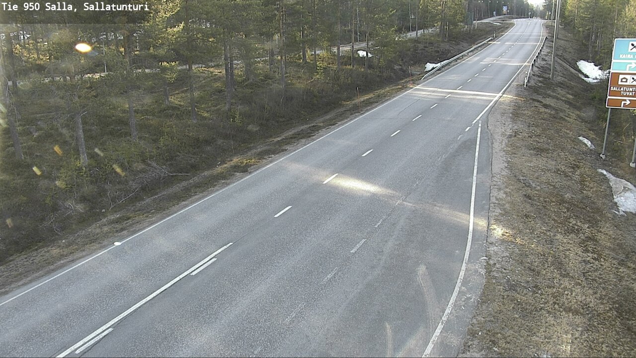 Weather Camera Image Road 950 Salla, Sallatunturi, Salla, Lappi