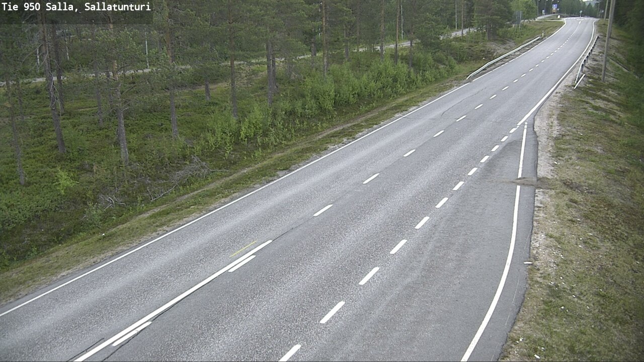 Weather Camera Image Väg 950 Salla, Sallatunturi, Salla, Lappi
