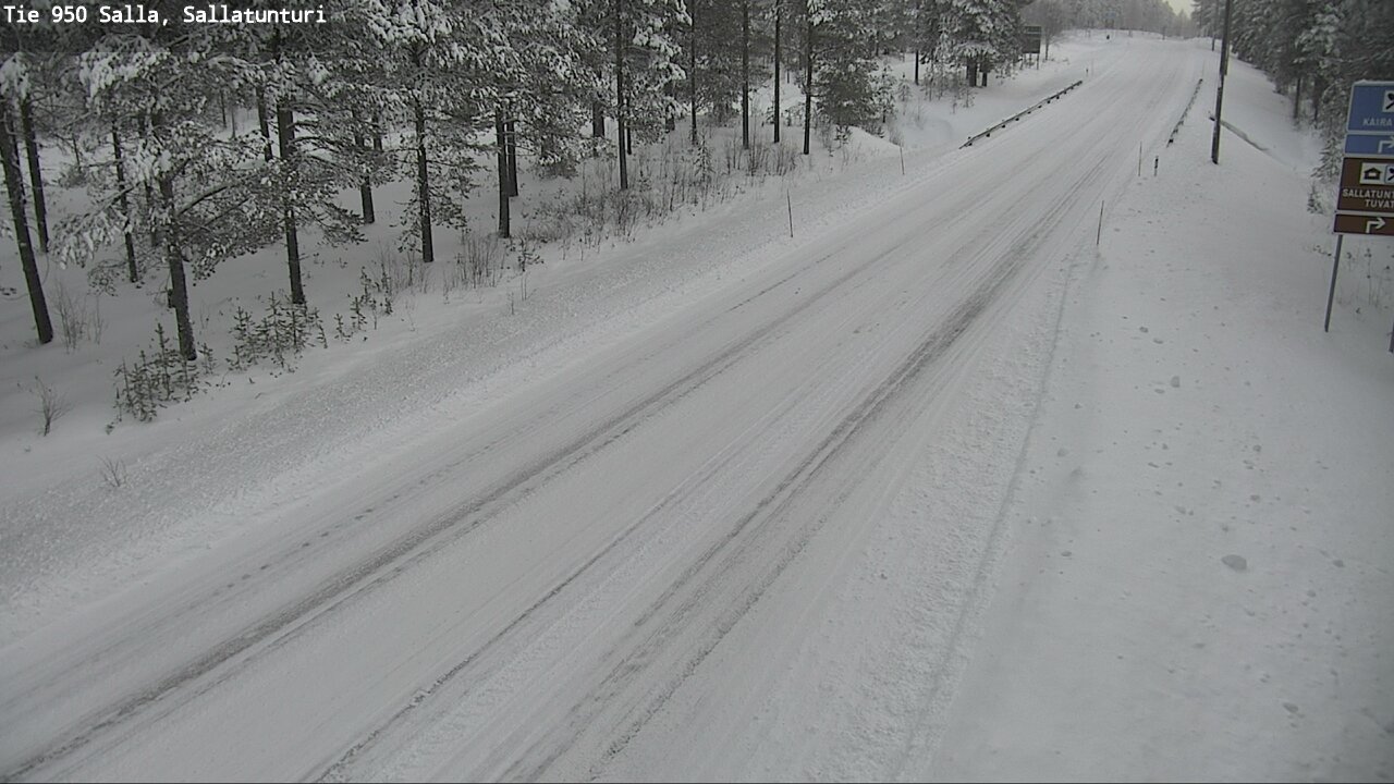 Weather Camera Image Road 950 Salla, Sallatunturi, Salla, Lappi