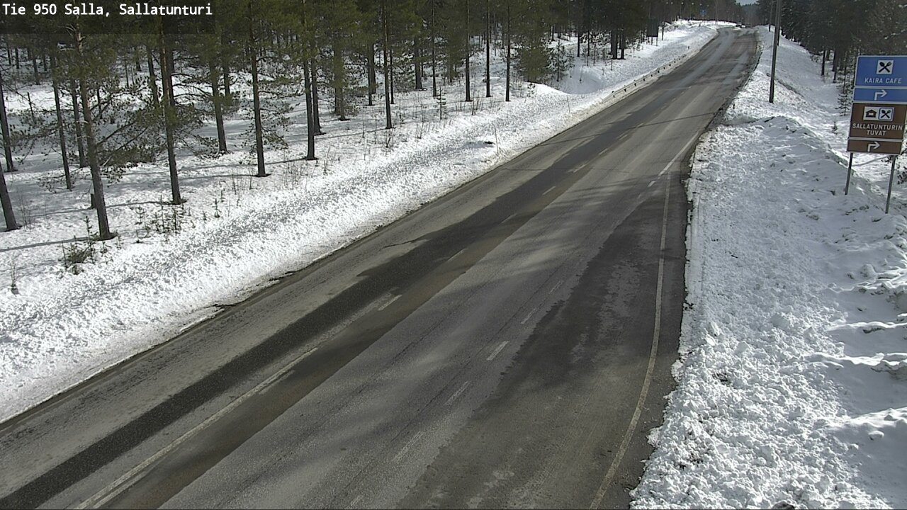 Weather Camera Image Väg 950 Salla, Sallatunturi, Salla, Lappi