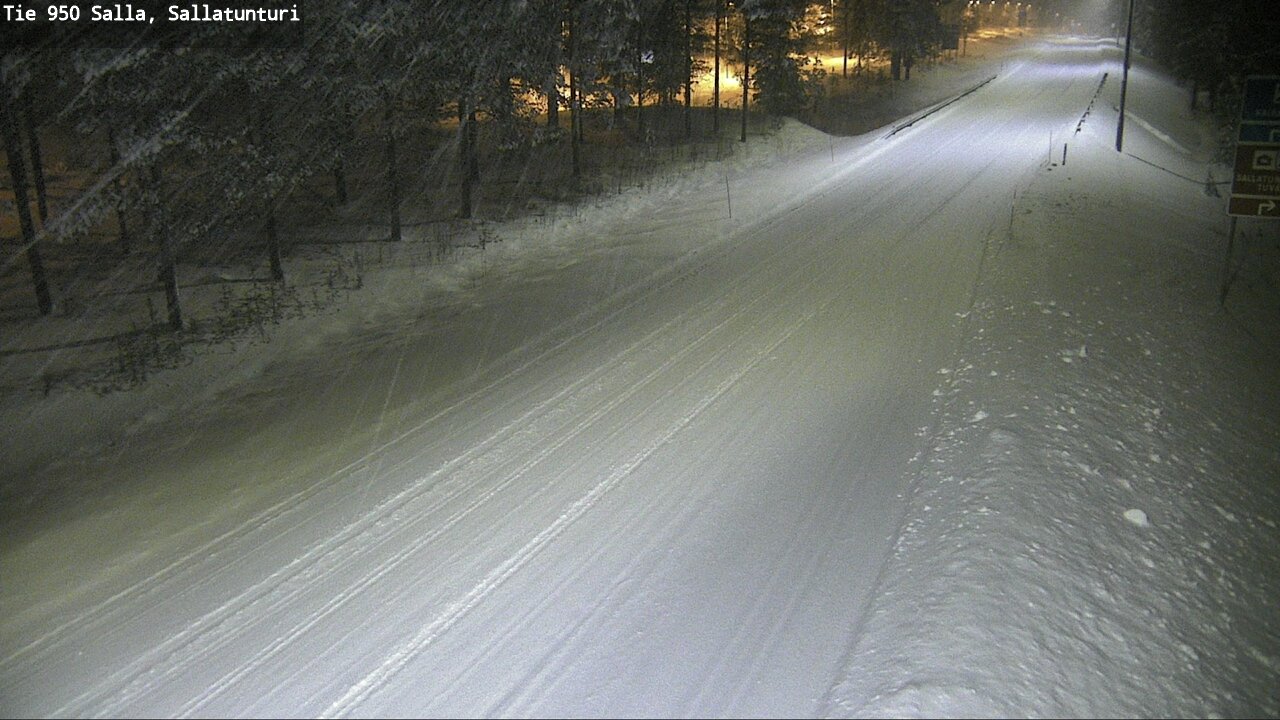 Weather Camera Image Road 950 Salla, Sallatunturi, Salla, Lappi