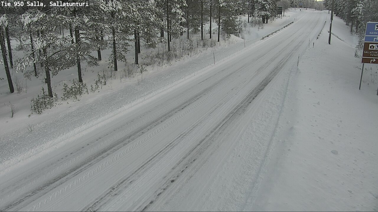 Weather Camera Image Road 950 Salla, Sallatunturi, Salla, Lappi