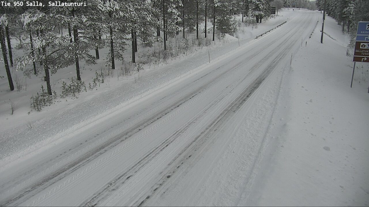 Weather Camera Image Road 950 Salla, Sallatunturi, Salla, Lappi