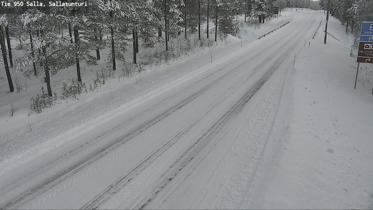 Weather Camera Image Road 950 Salla, Sallatunturi, Salla, Lappi
