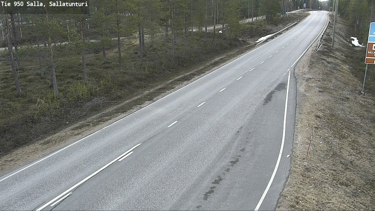 Weather Camera Image Road 950 Salla, Sallatunturi, Salla, Lappi