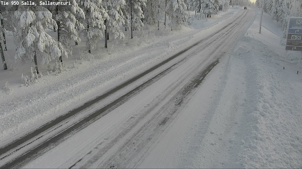 Kelikamerat Kuva Tie 950 Salla, Sallatunturi, Salla, Lappi