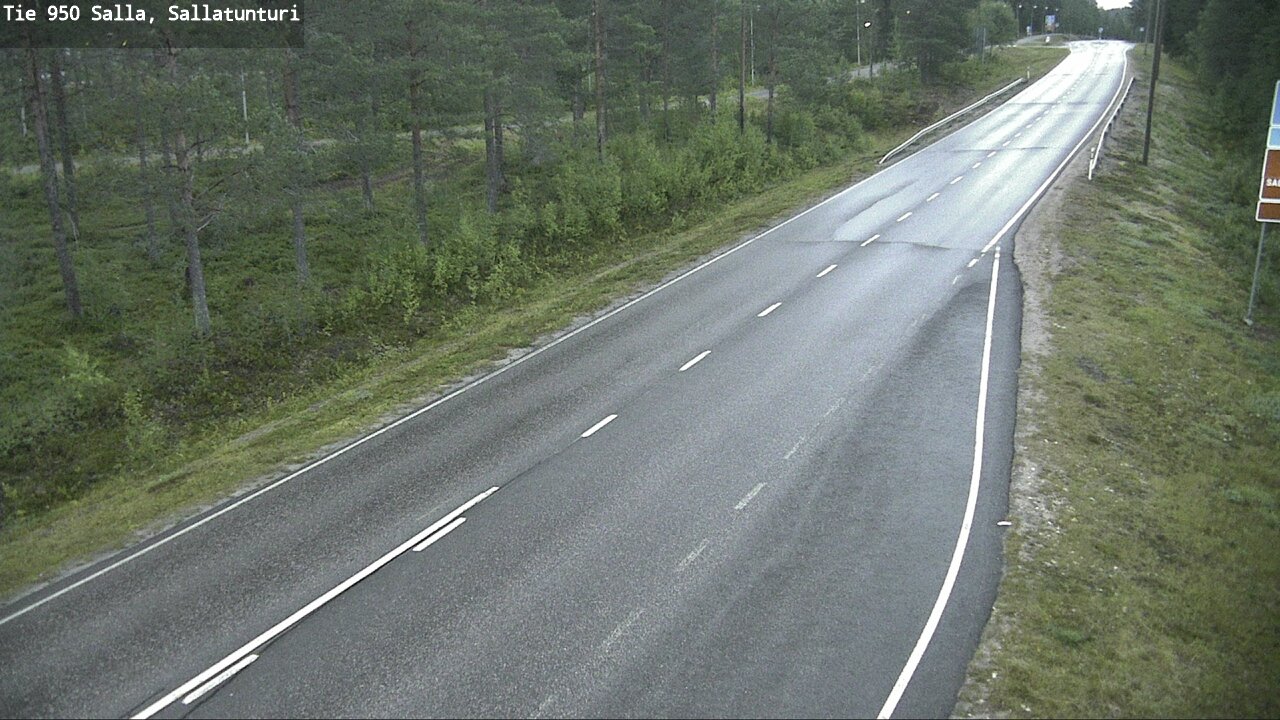 Weather Camera Image Road 950 Salla, Sallatunturi, Salla, Lappi