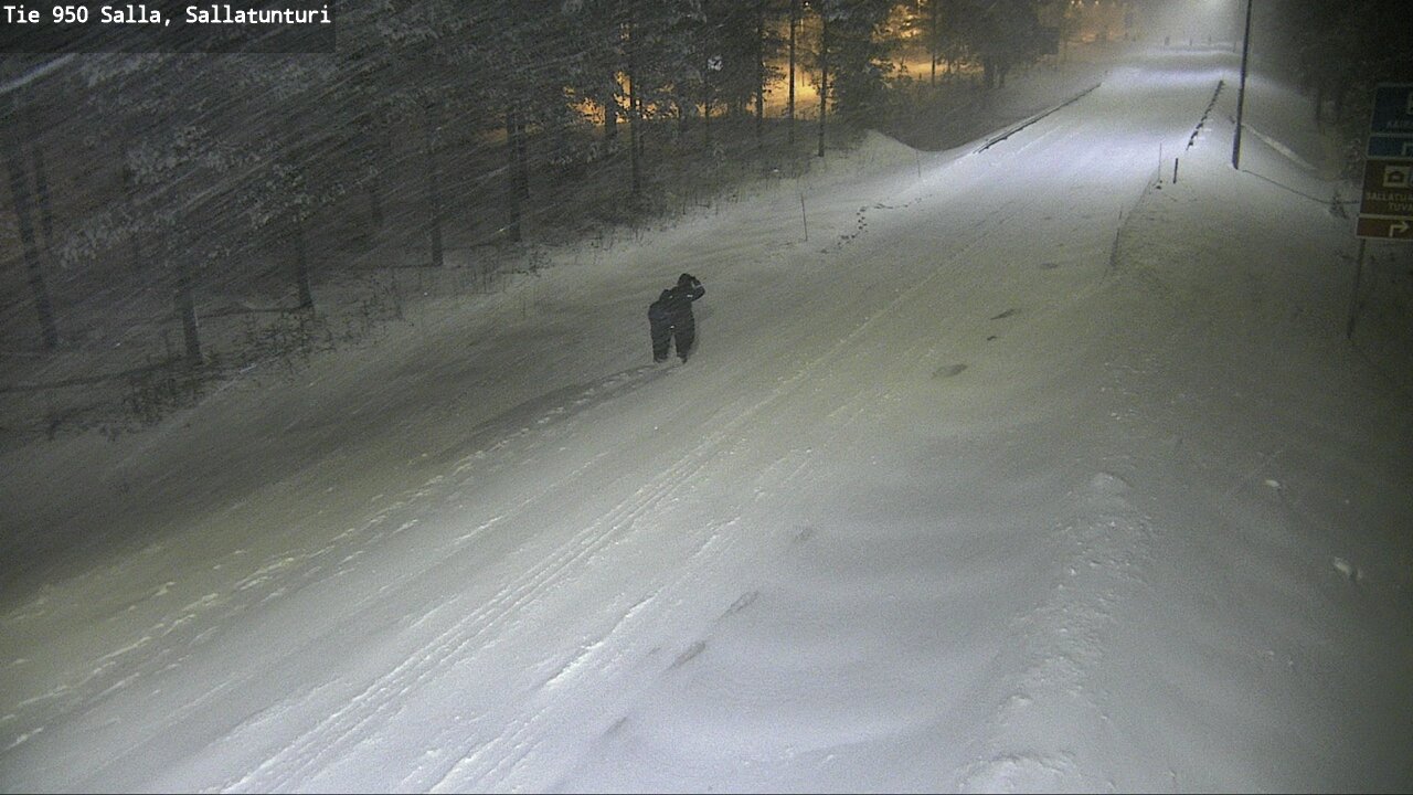 Weather Camera Image Road 950 Salla, Sallatunturi, Salla, Lappi