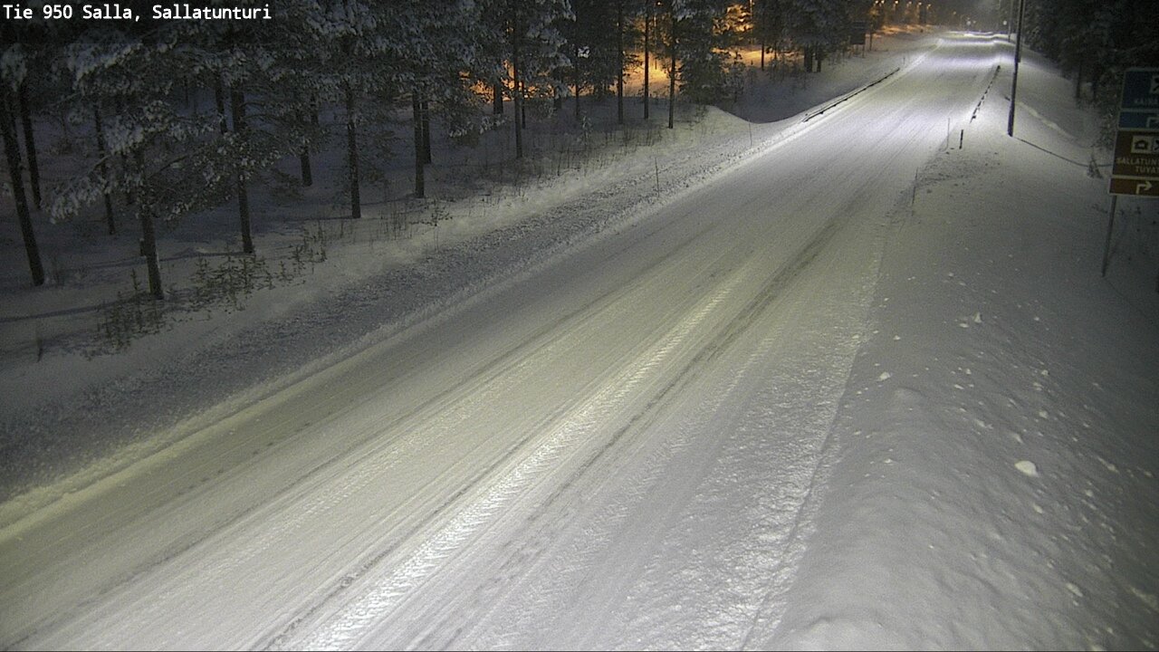 Weather Camera Image Road 950 Salla, Sallatunturi, Salla, Lappi