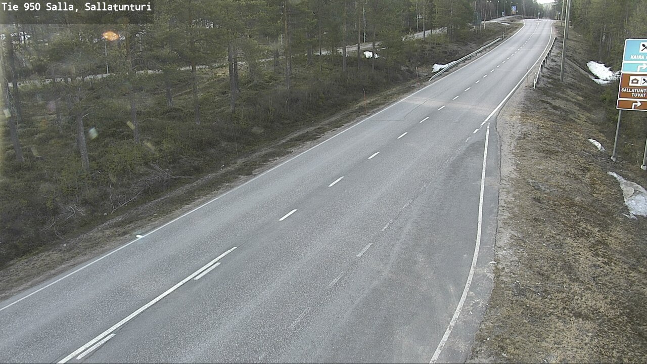 Weather Camera Image Road 950 Salla, Sallatunturi, Salla, Lappi