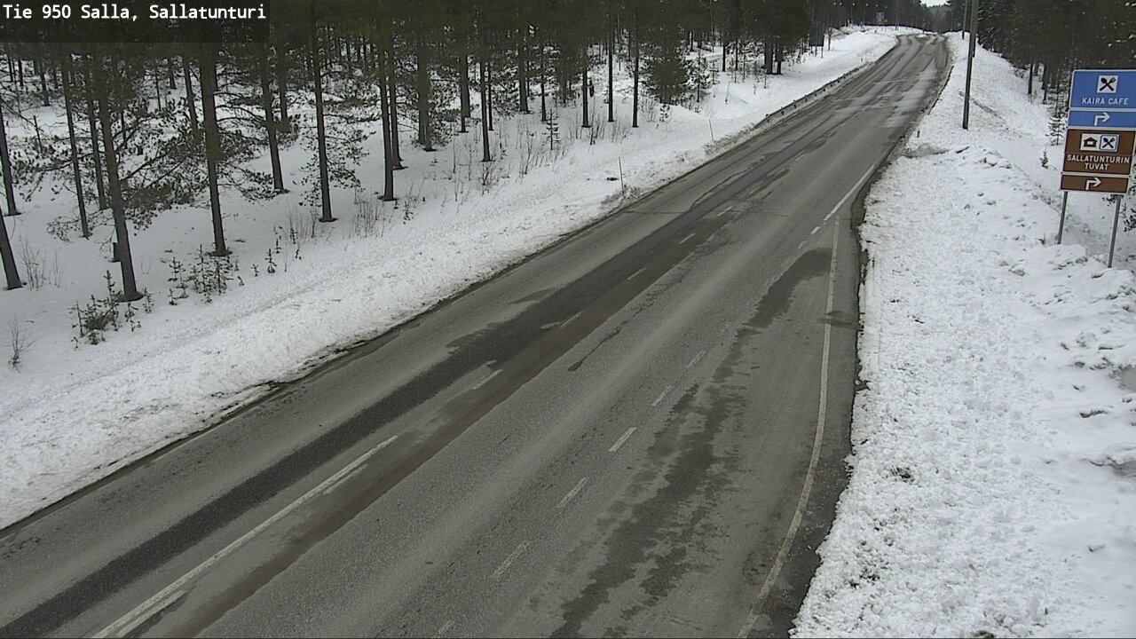 Weather Camera Image Väg 950 Salla, Sallatunturi, Salla, Lappi