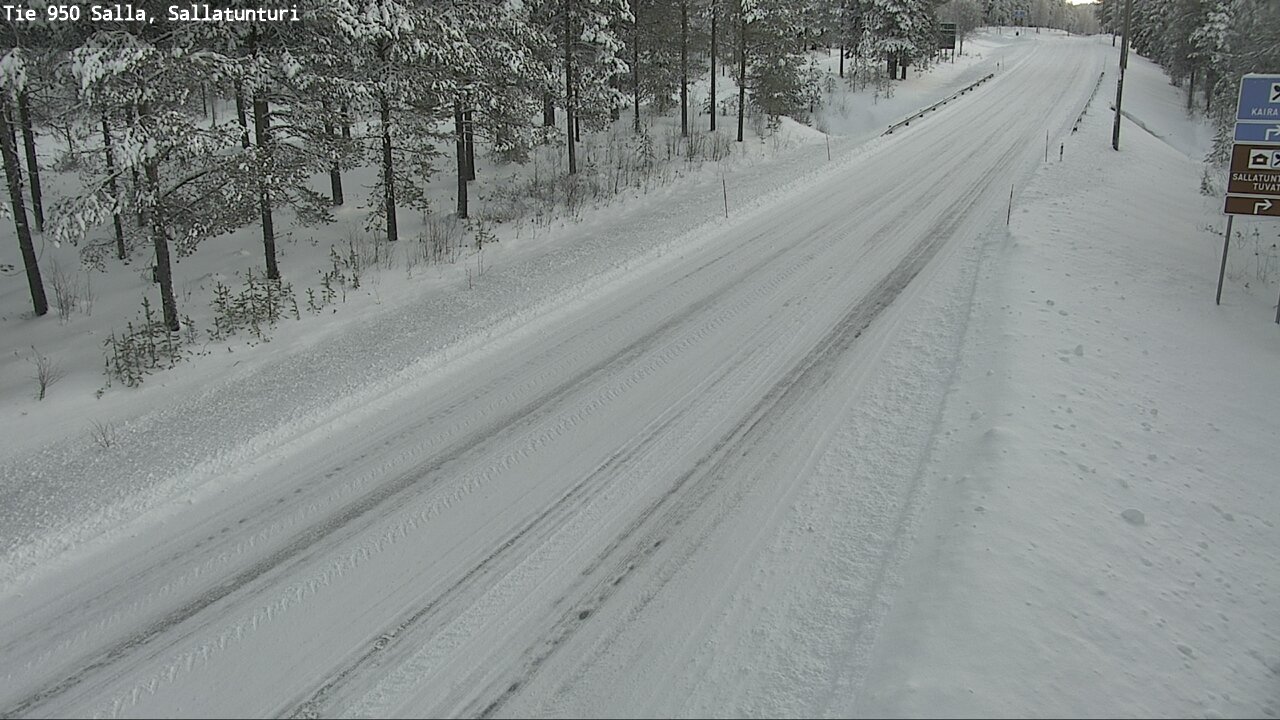 Weather Camera Image Road 950 Salla, Sallatunturi, Salla, Lappi