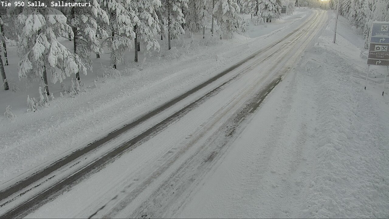 Kelikamerat Kuva Tie 950 Salla, Sallatunturi, Salla, Lappi